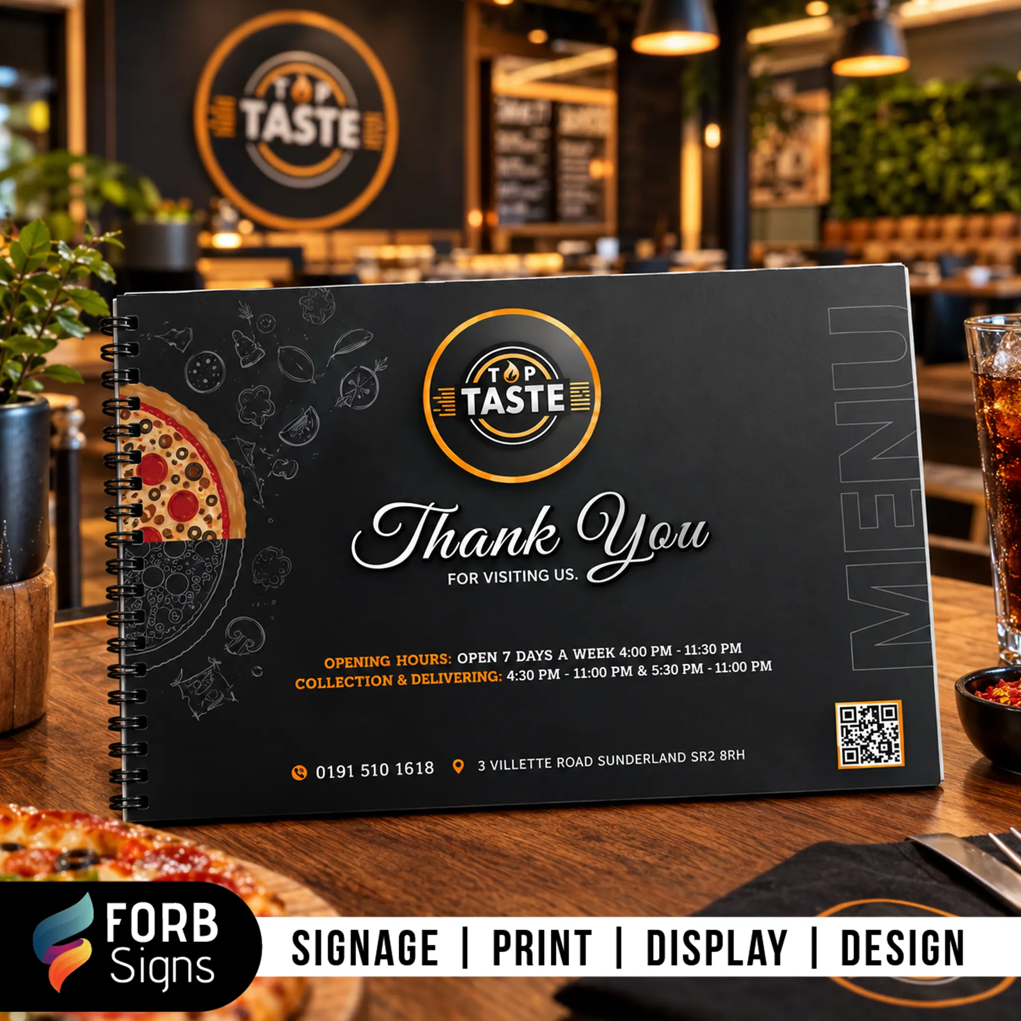 Booklet Menus